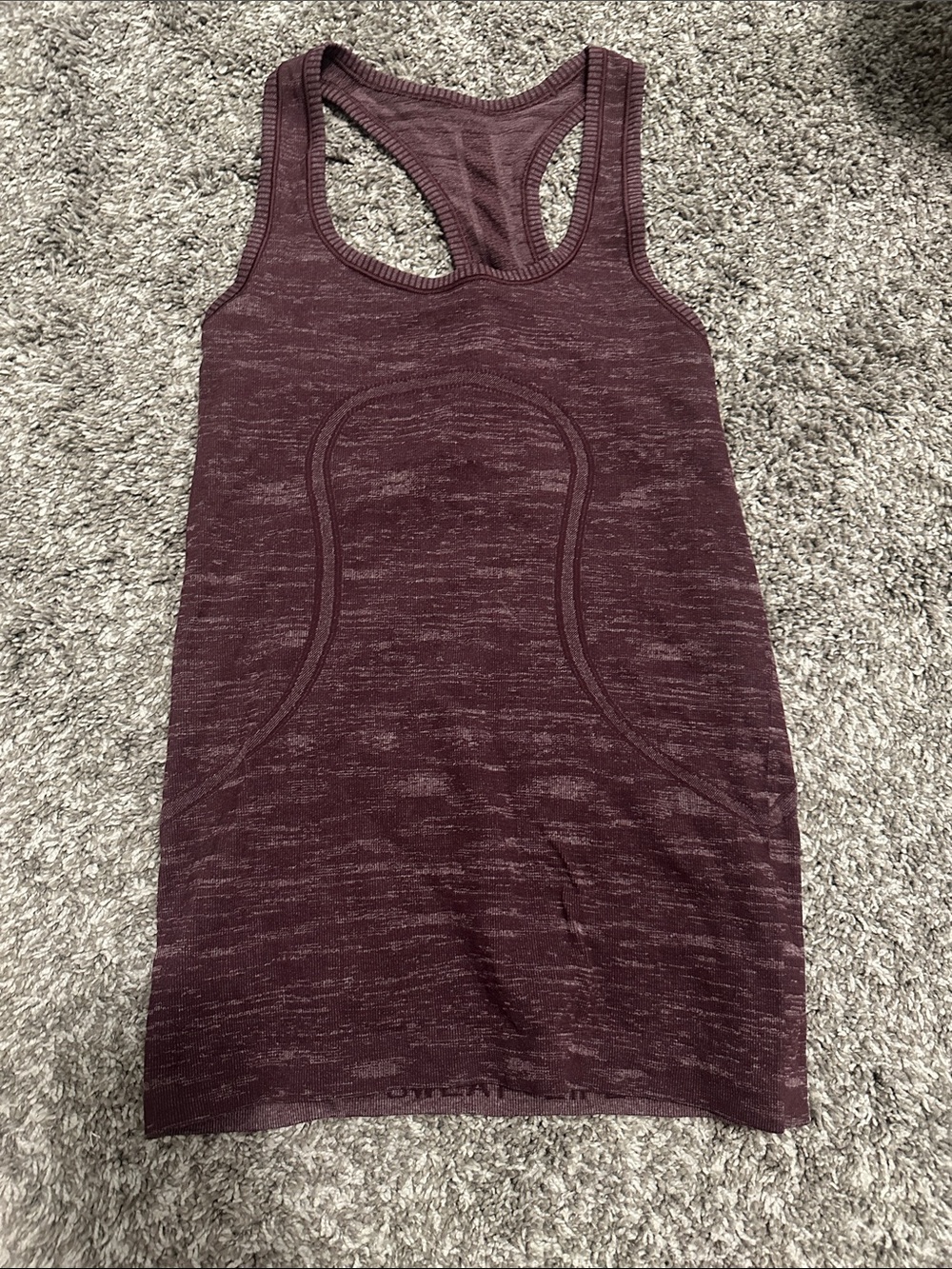 lululemon athletica Heathered Wine Racerback Tank